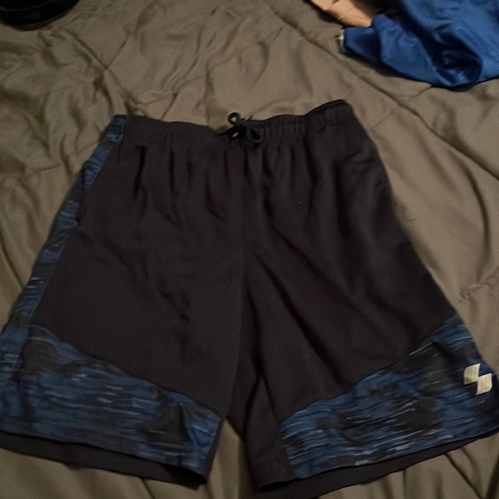 Black And Blue Shorts - Boys XXL
